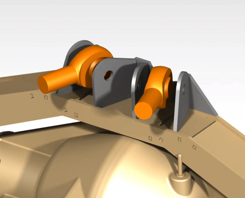 Universal 4 Link Axle Truss with Tabs - Oddball Motorsports