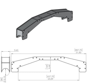 Universal 4 Link Axle Truss with Tabs - Oddball Motorsports