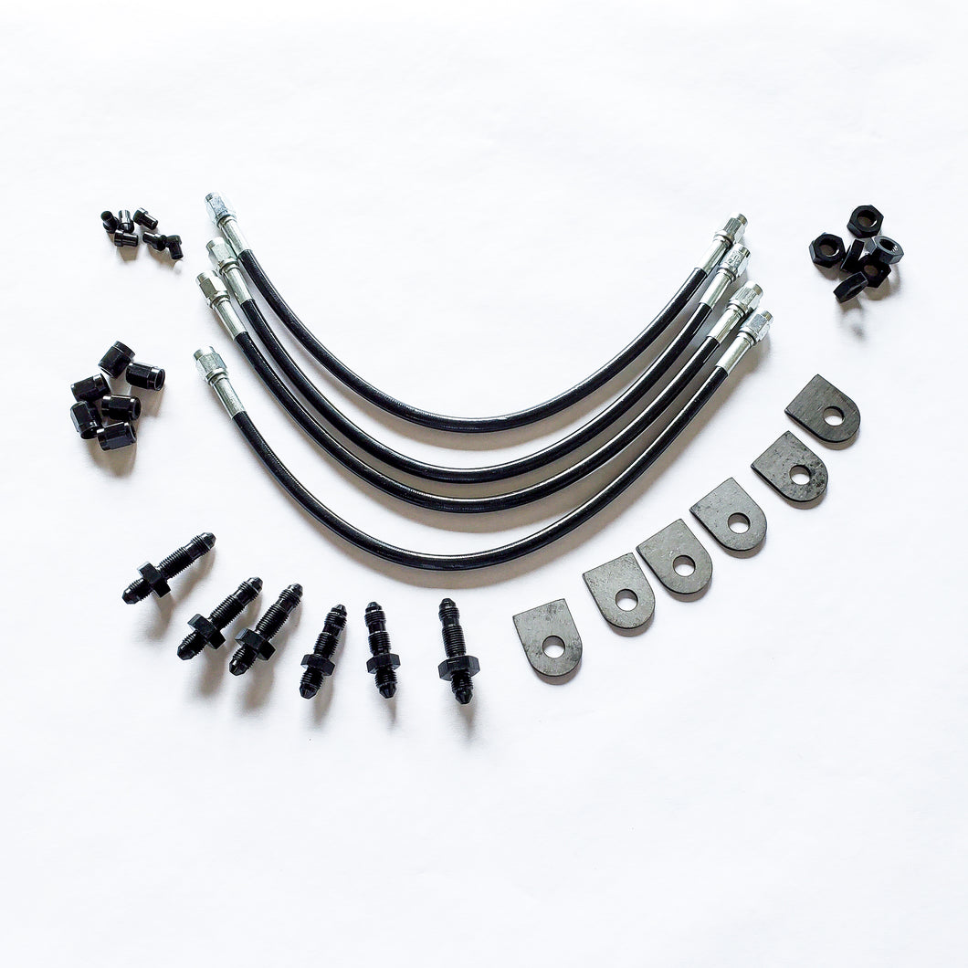 Long Travel Braided Brake Line Kit - Oddball Motorsports