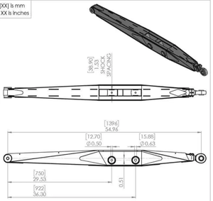 55" Boxed Trailing Arms - Oddball Motorsports